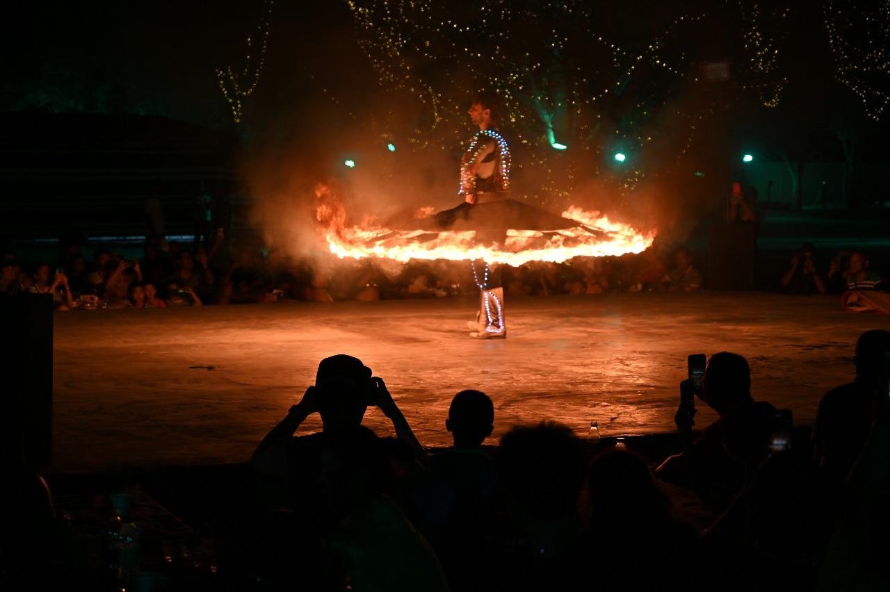 Desert Safari Dubai fire show