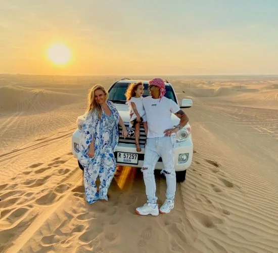 sunset photo point in dubai desert safari