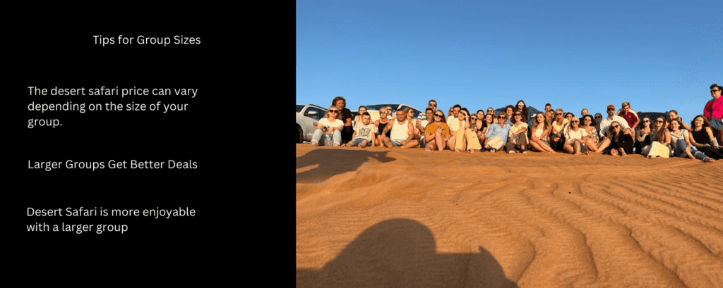 Group desert safari